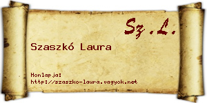 Szaszkó Laura névjegykártya